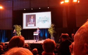 Vœux 2020 aux Angevins 6 janvier 2020, au complexe sportif Jean-Vilar, à Angers.