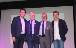 Soirée des Champions de Montreuil-Juigné et Remise de la Médaille d'OR à Noël 24-01-2020        BLEU, Vice Président du CD49 MJSEA