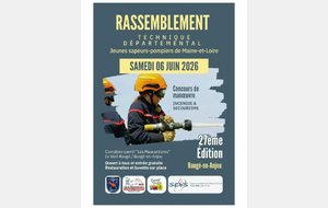 Rassemblement technique des Jeunes Sapeurs Pompiers du Maine et Loire