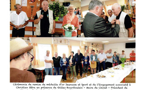 juin 2018 - un médaillé en OR