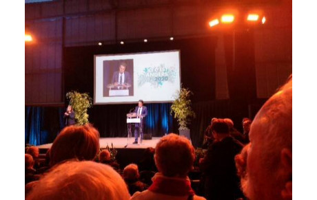 Vœux 2020 aux Angevins 6 janvier 2020, au complexe sportif Jean-Vilar, à Angers.